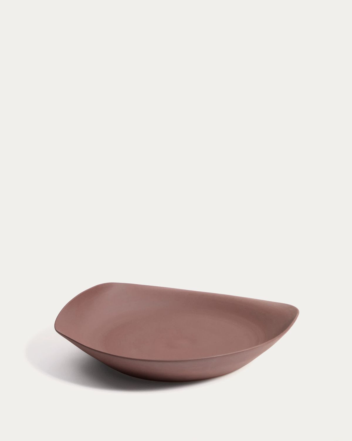 Centro de mesa Ebenor de cerámica marrón chocolate Ø40 cm