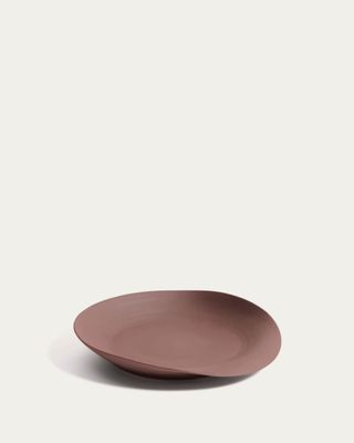 Centro de mesa Ebenor de cerámica marrón chocolate Ø30 cm Centro de mesa Ebenor de cerámica marrón chocolate Ø30 cm
