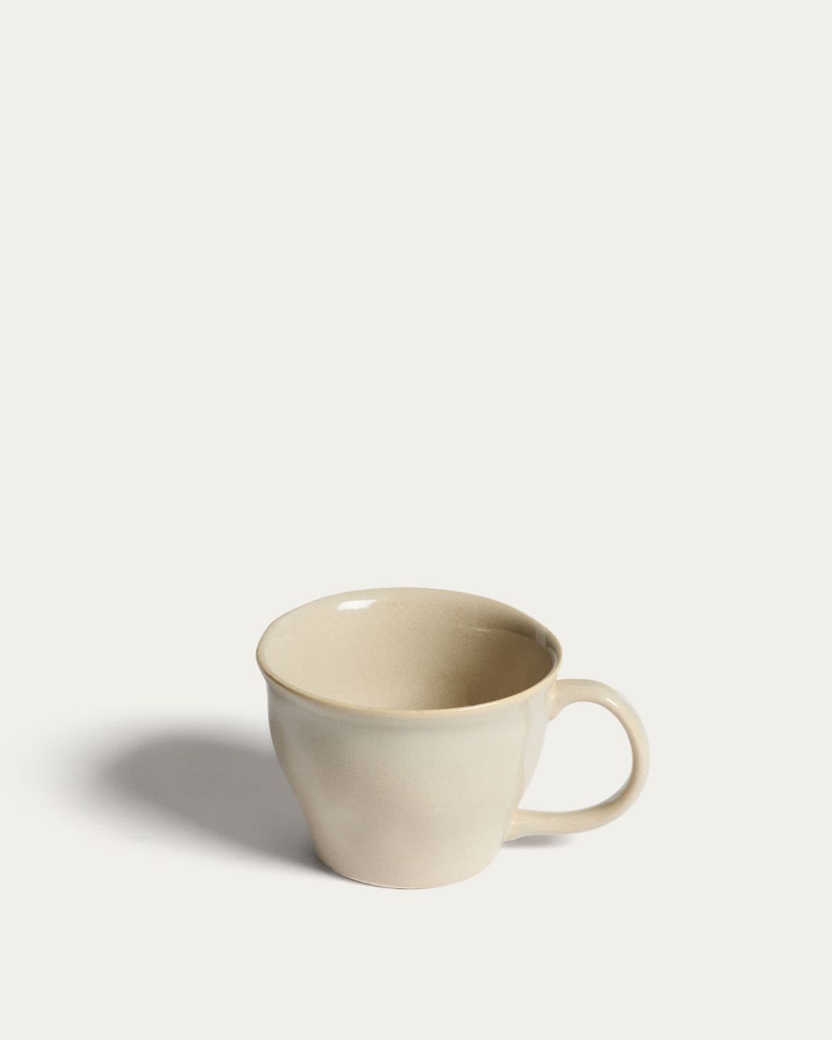 Taza Aderno de cerámica color marfil