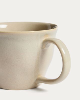Taza Aderno de cerámica color marfil