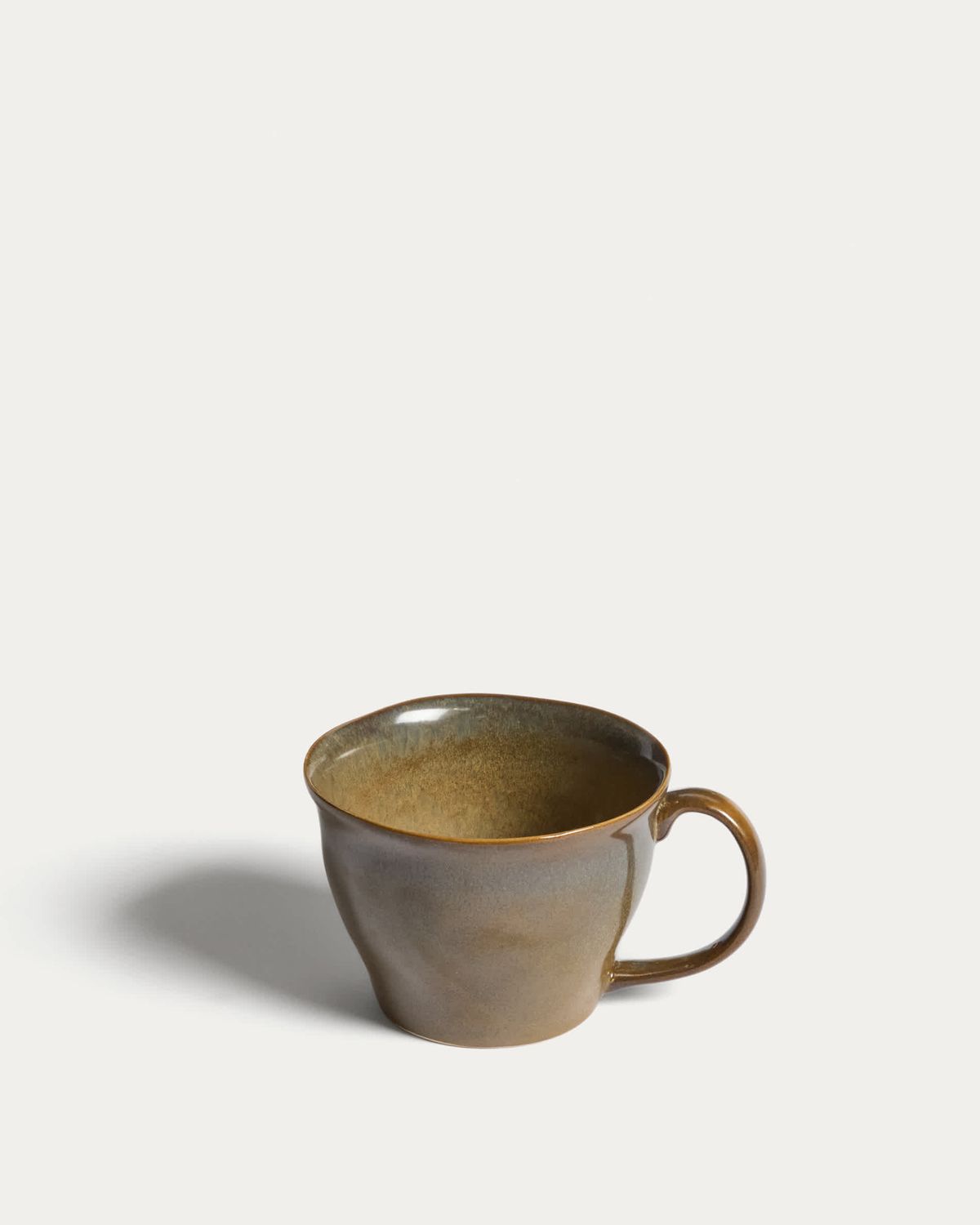 Taza Aderno de cerámica verde musgo