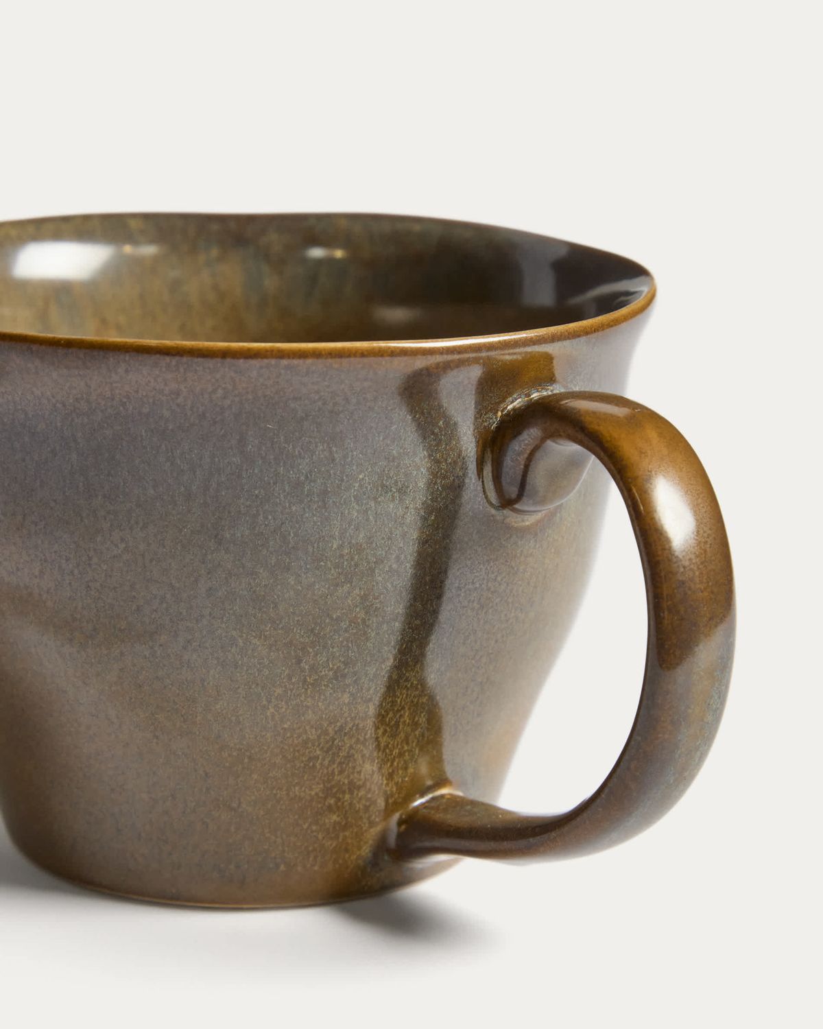 Taza Aderno de cerámica verde musgo