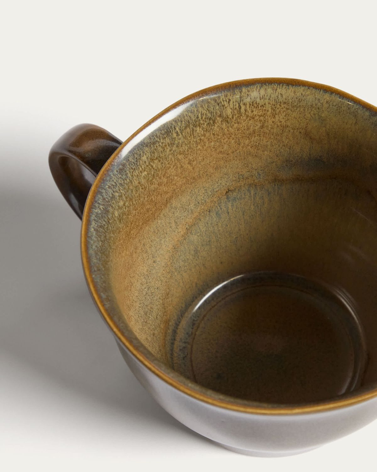 Taza Aderno de cerámica verde musgo