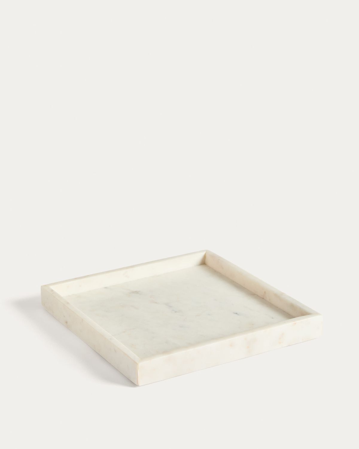 Bandeja Serela de mármol blanco 35 x 35 cm