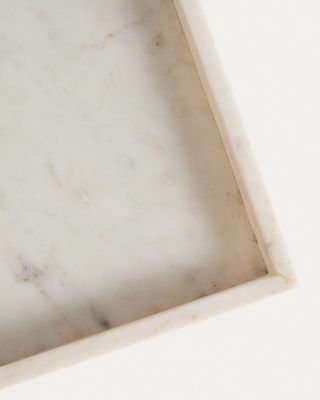 Bandeja Serela de mármol blanco 35 x 35 cm
