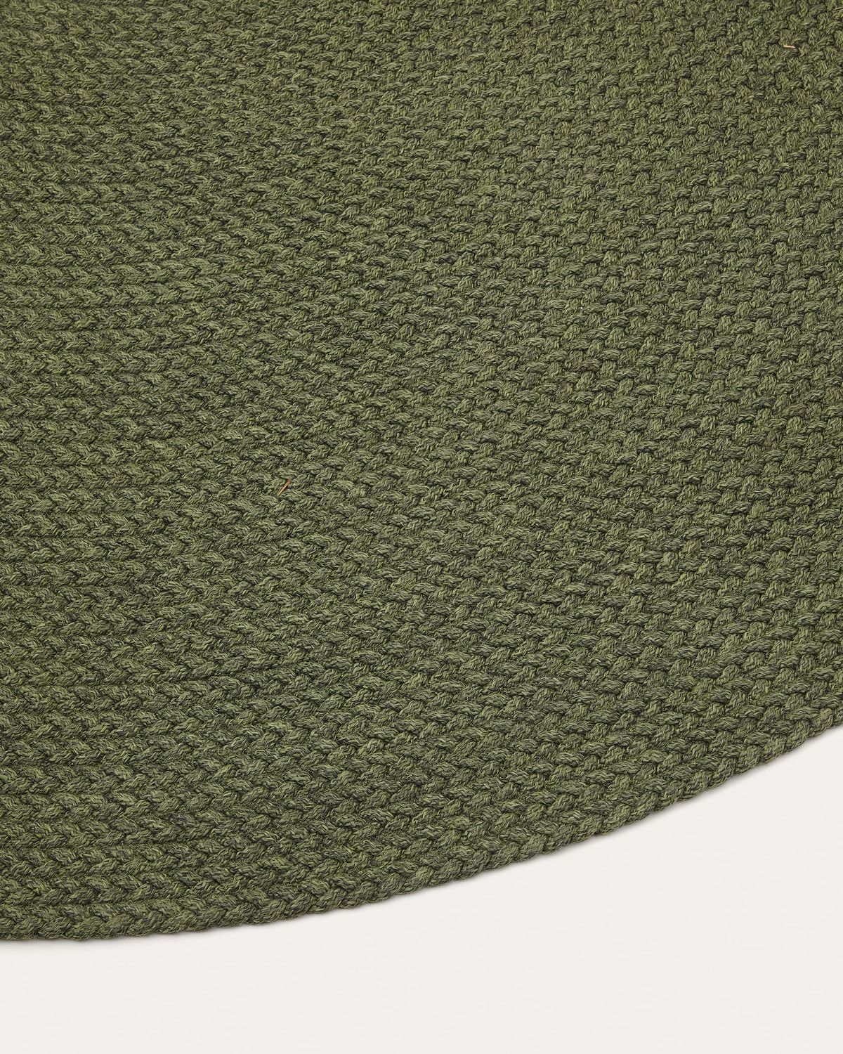 Alfombra Despas de fibras sintéticas verde Ø150 cm
