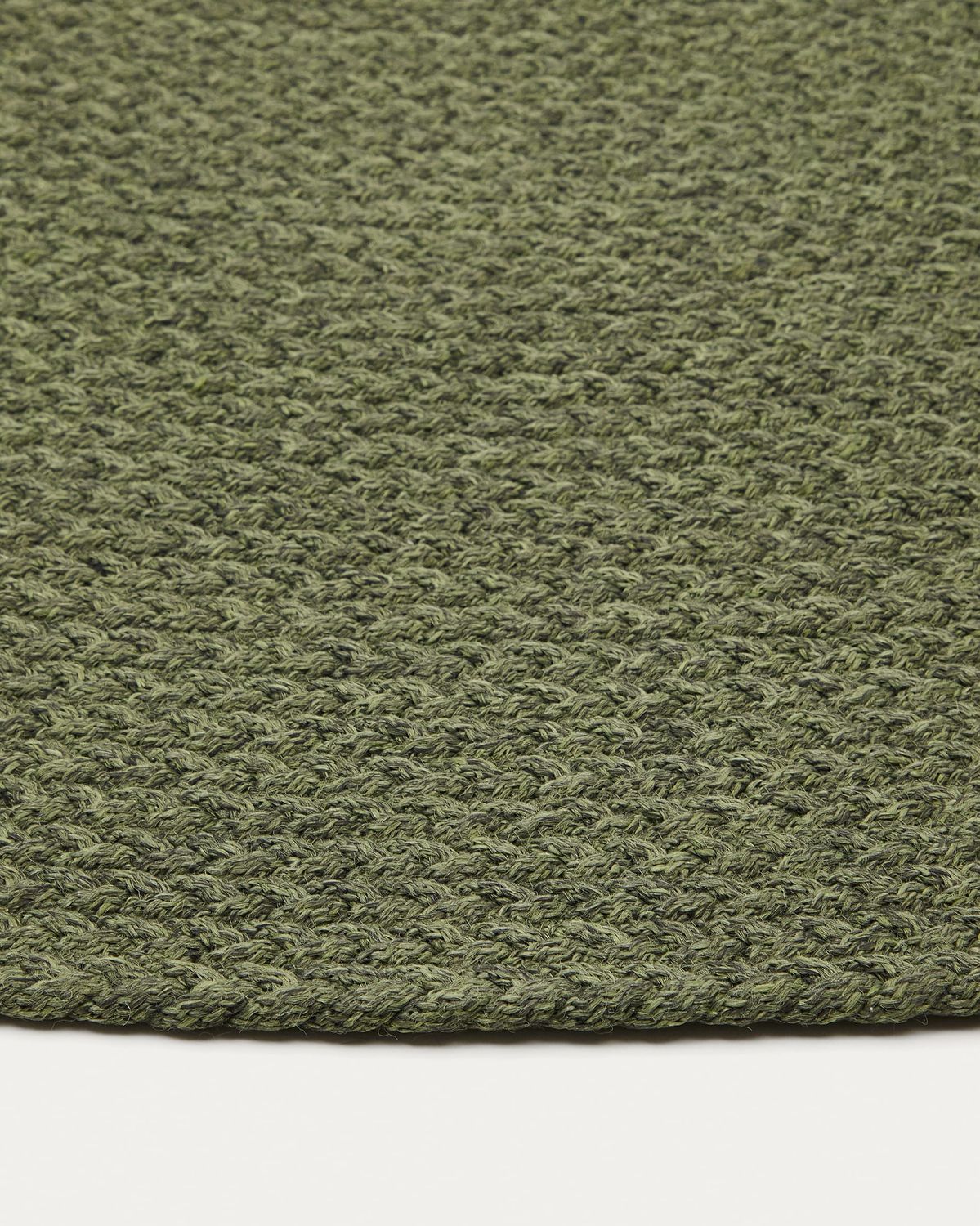 Alfombra Despas de fibras sintéticas verde Ø150 cm