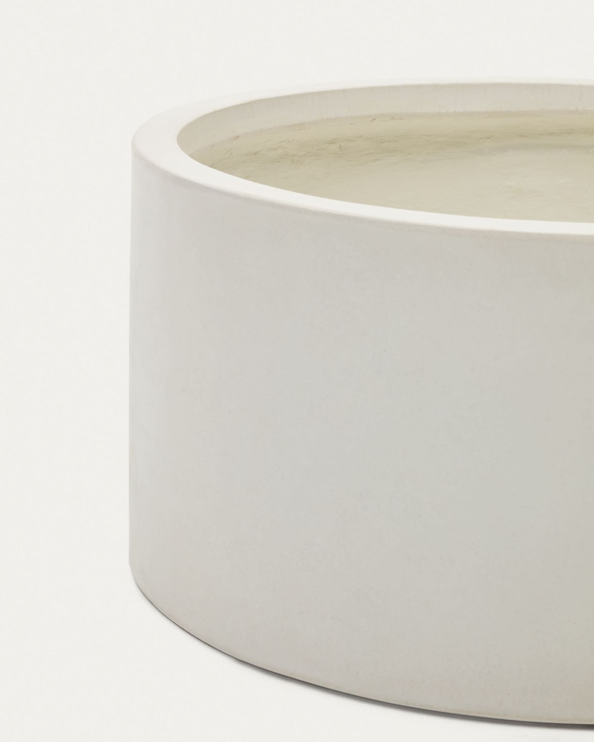 Macetero Aiguablava de cemento blanco Ø 62 cm
