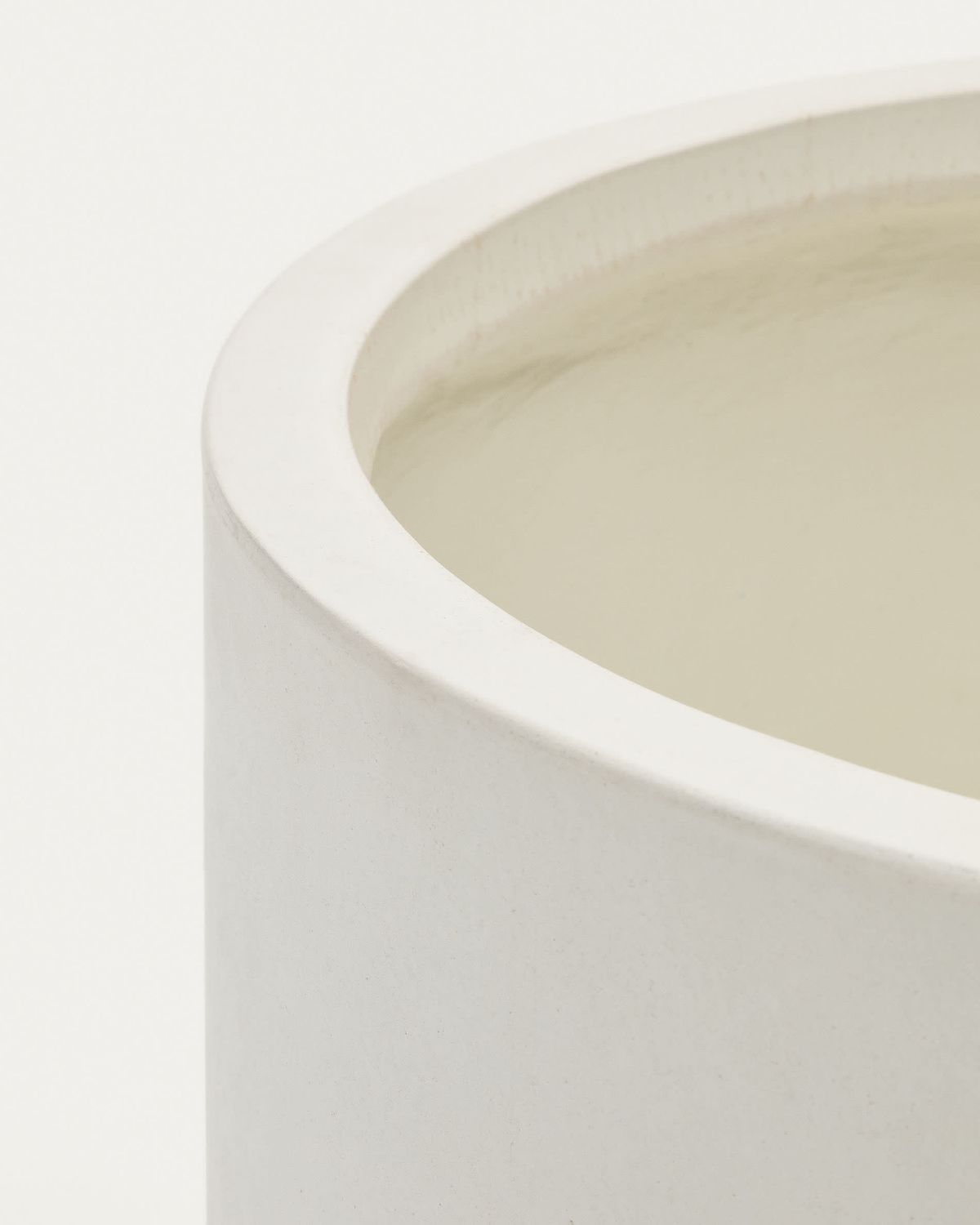 Macetero Aiguablava de cemento blanco Ø 62 cm