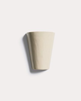 Aplique de pared Ceren de cerámica beige 13 cm Aplique de pared Ceren de cerámica beige 13 cm