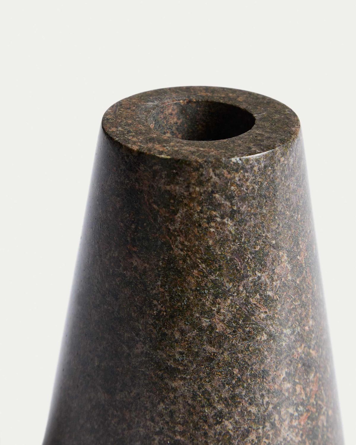 Candelabro Trevia de mármol verde 8 cm