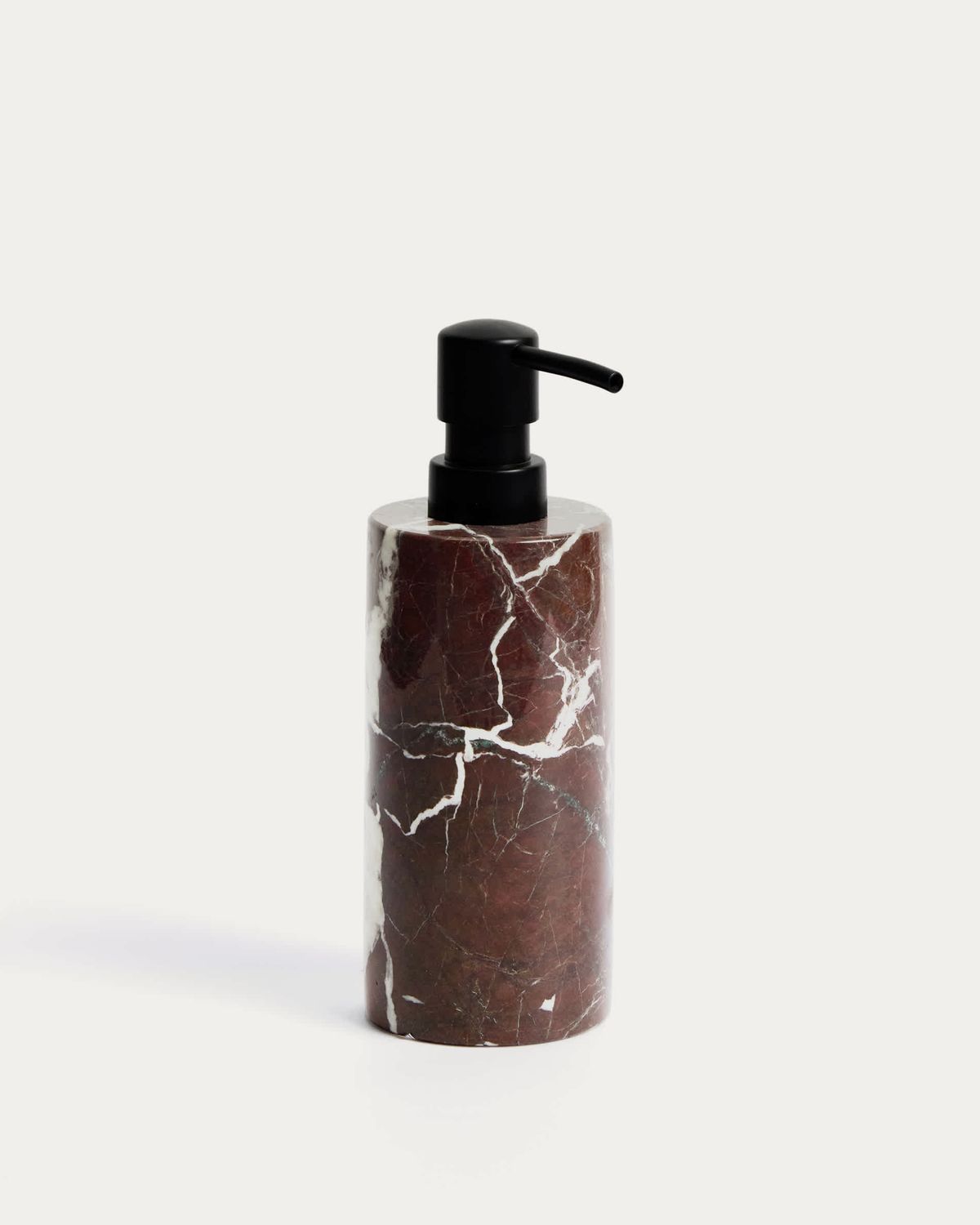 Dispensador de jabón Leran de mármol burdeos