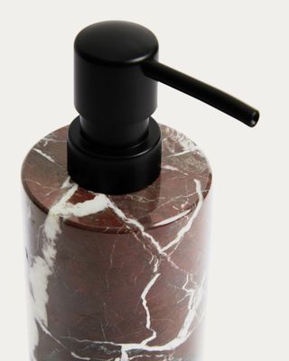 Dispensador de jabón Leran de mármol burdeos