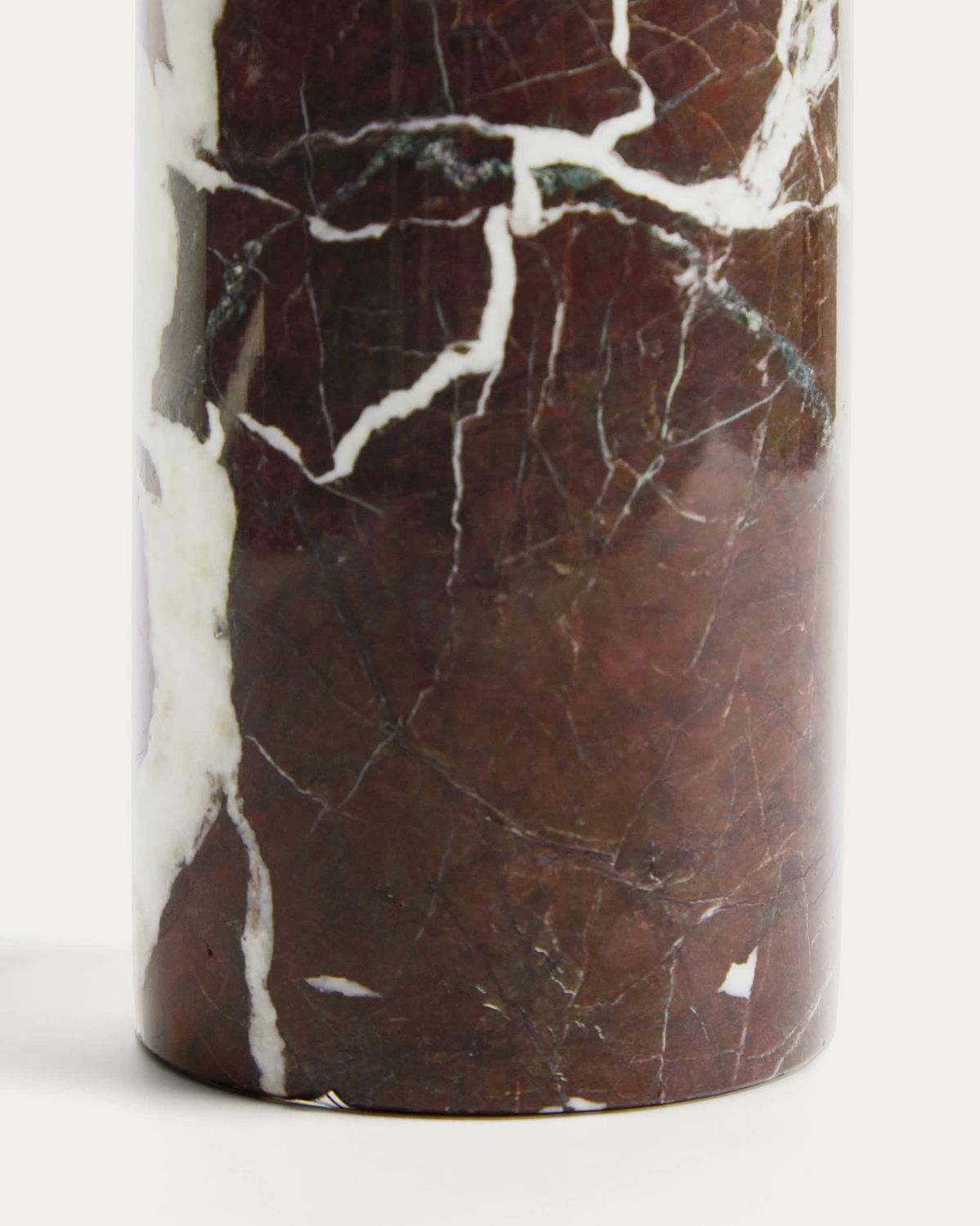Dispensador de jabón Leran de mármol burdeos