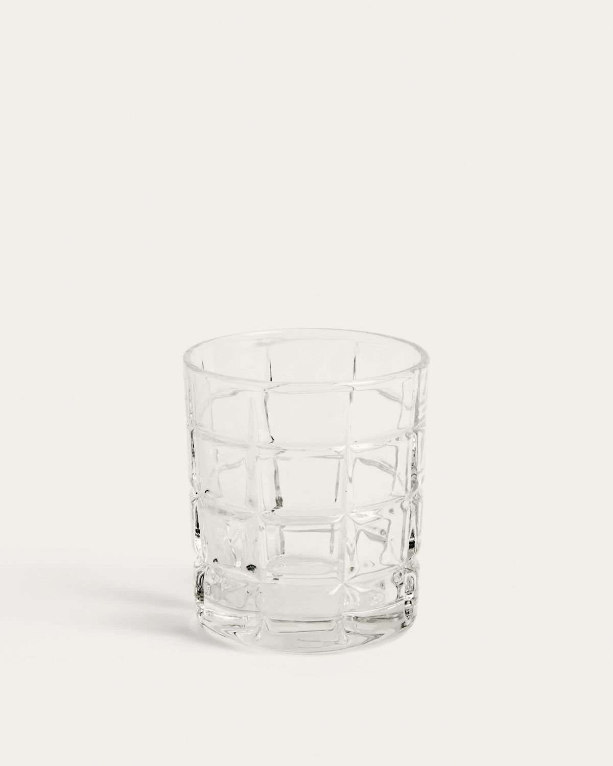 Vaso Talora de vidrio tallado transparente 26 cl