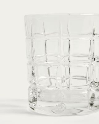 Vaso Talora de vidrio tallado transparente 26 cl