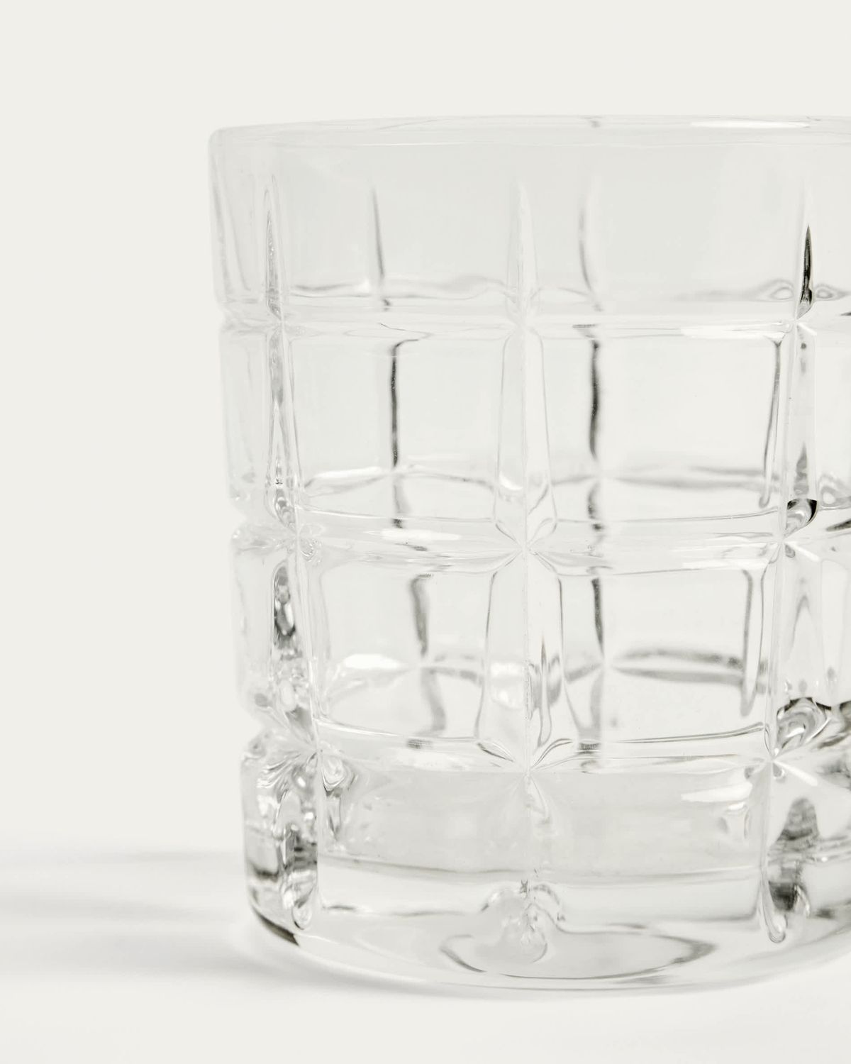 Vaso Talora de vidrio tallado transparente 26 cl