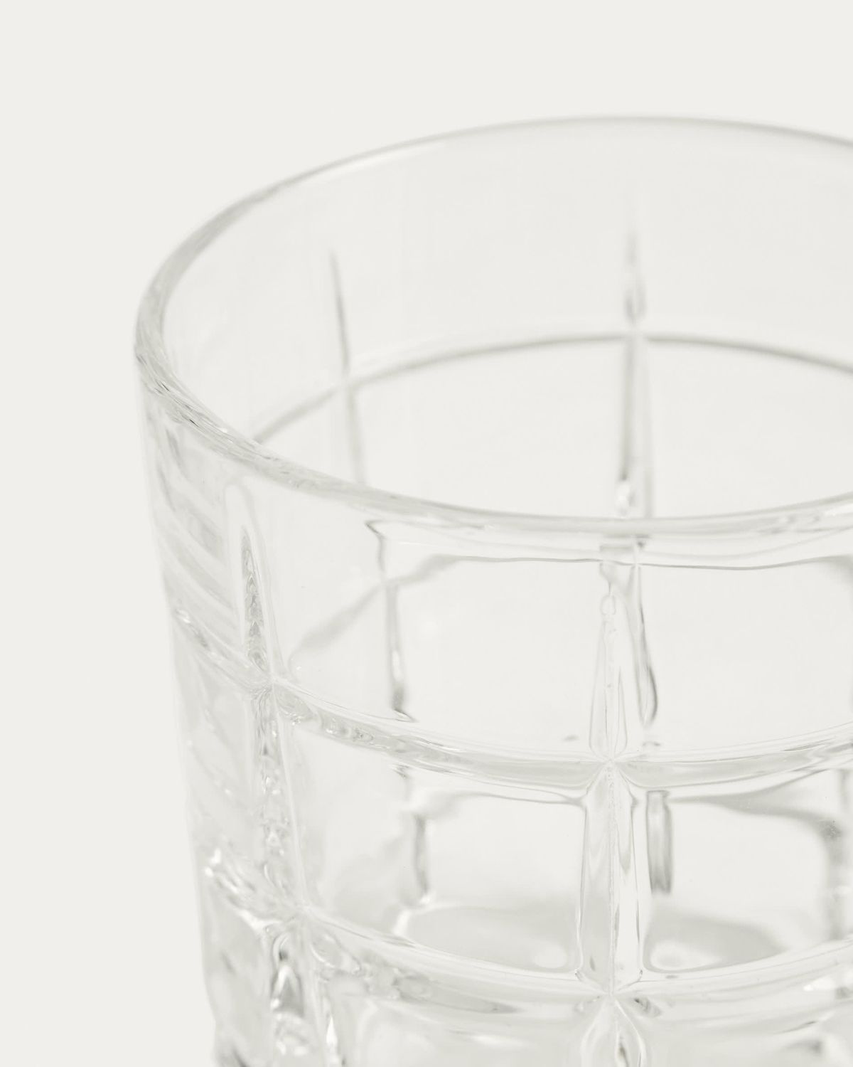 Vaso Talora de vidrio tallado transparente 26 cl