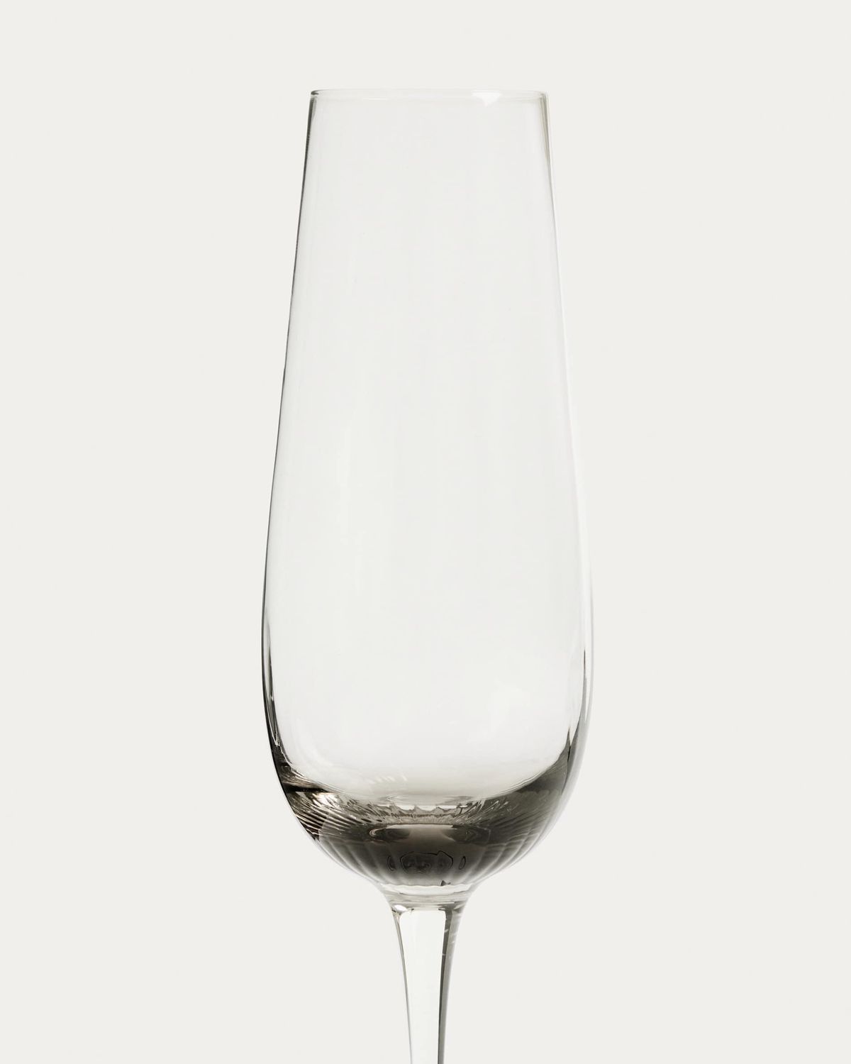 Copa de cava Davel de vidrio gris 21,5 cl