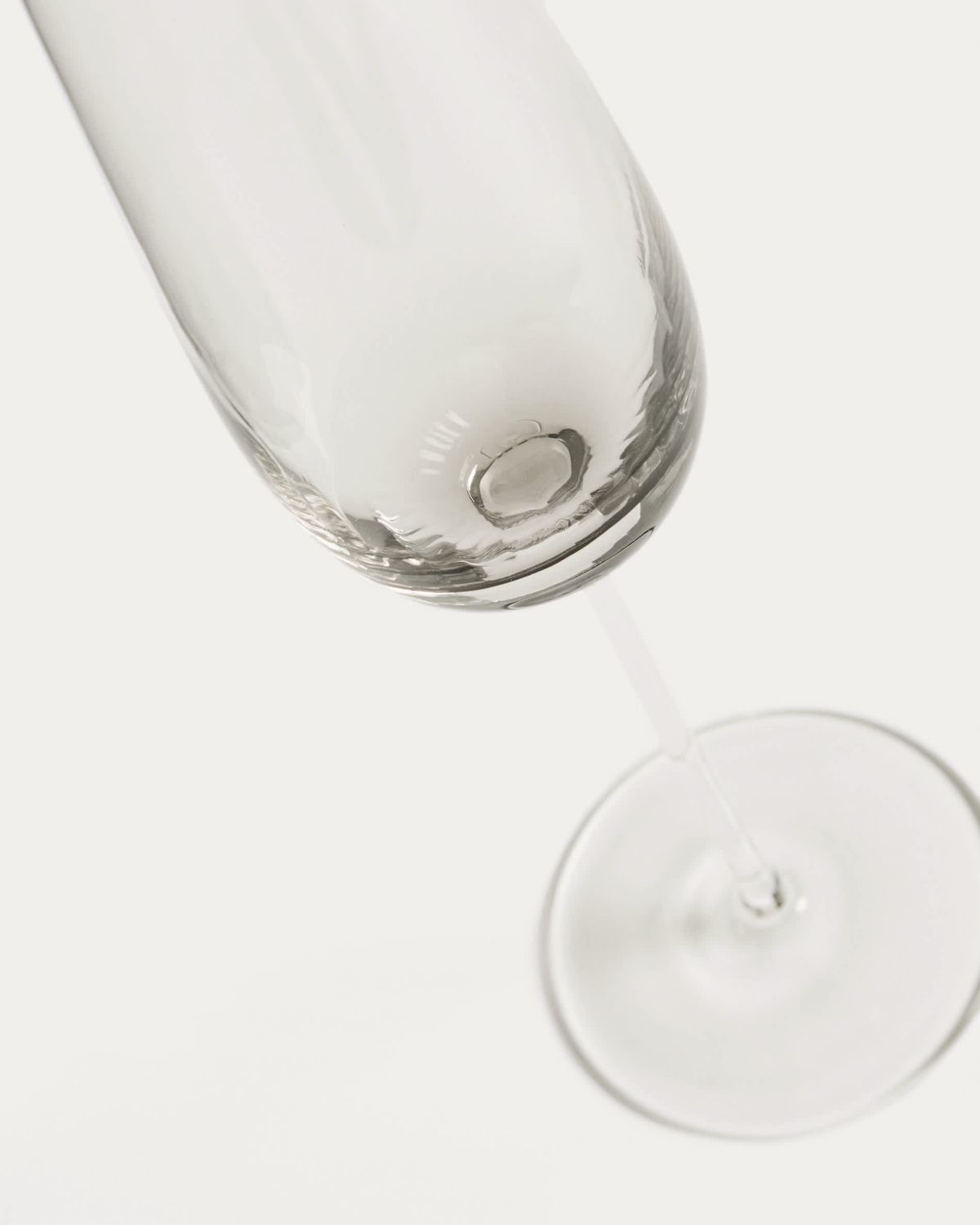 Copa de cava Davel de vidrio gris 21,5 cl