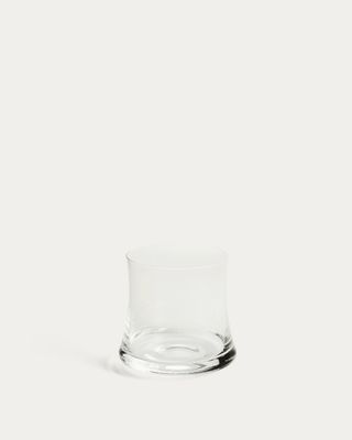 Vaso Alori de vidrio transparente con relieve 34 cl