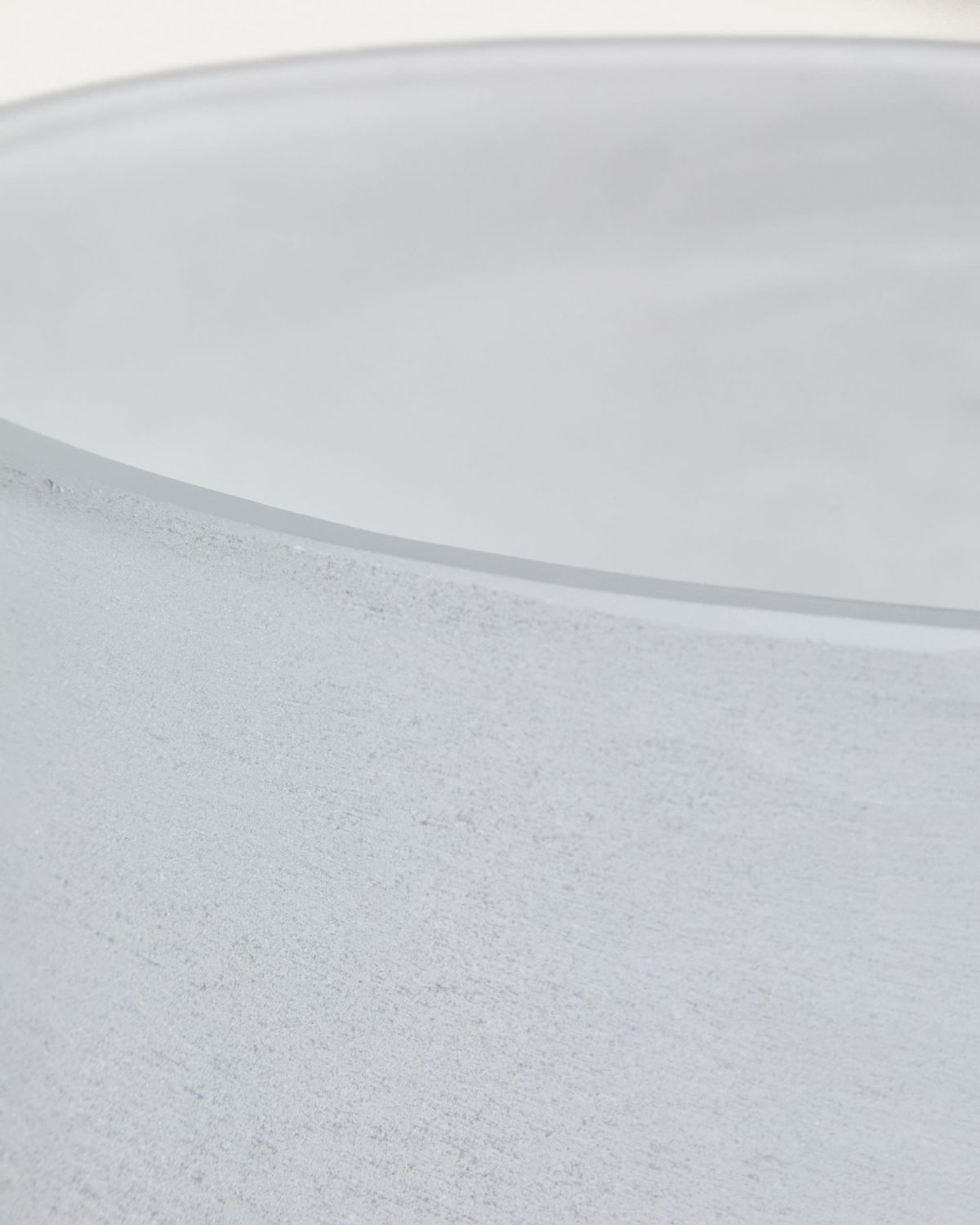Jarrón Neluo de vidrio blanco opalino 31,5 cm