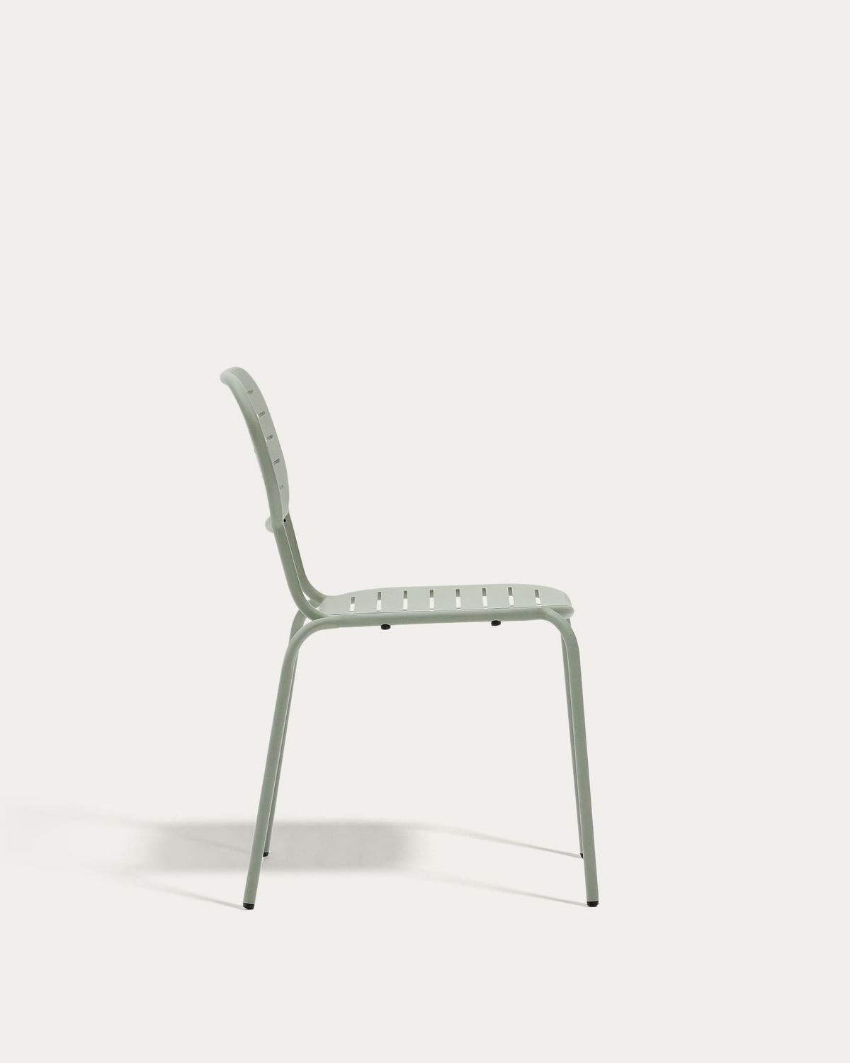 Silla apilable de exterior Brai de acero galvanizado turquesa