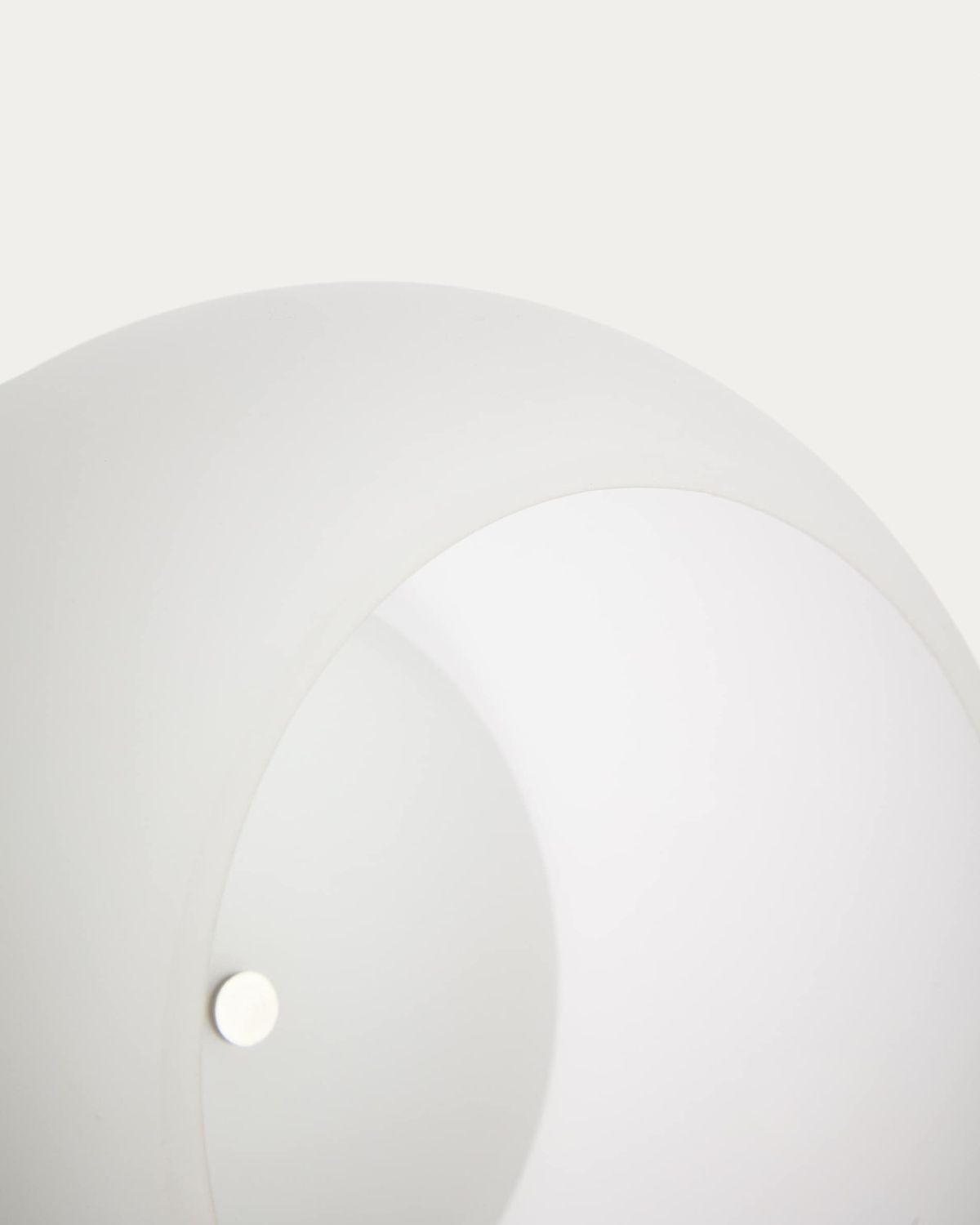 Aplique de pared LED Leruna de vidrio glaseado y metal con acabado galvanizado Ø 20 cm