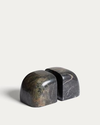 Sujetalibros Benine de mármol verde oscuro Sujetalibros Benine de mármol verde oscuro