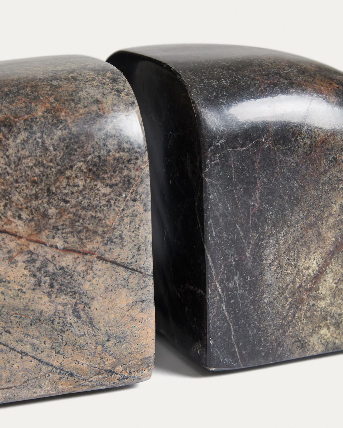 Sujetalibros Benine de mármol verde oscuro