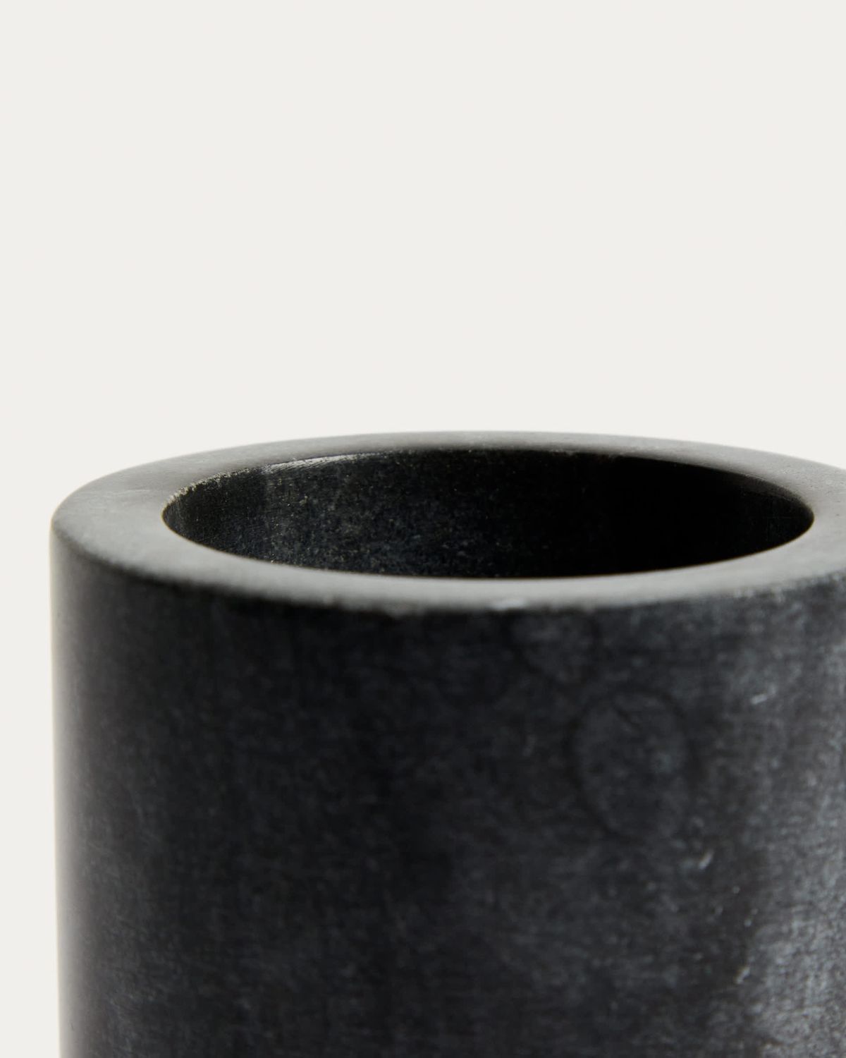 Portacepillos Mavon de mármol gris oscuro