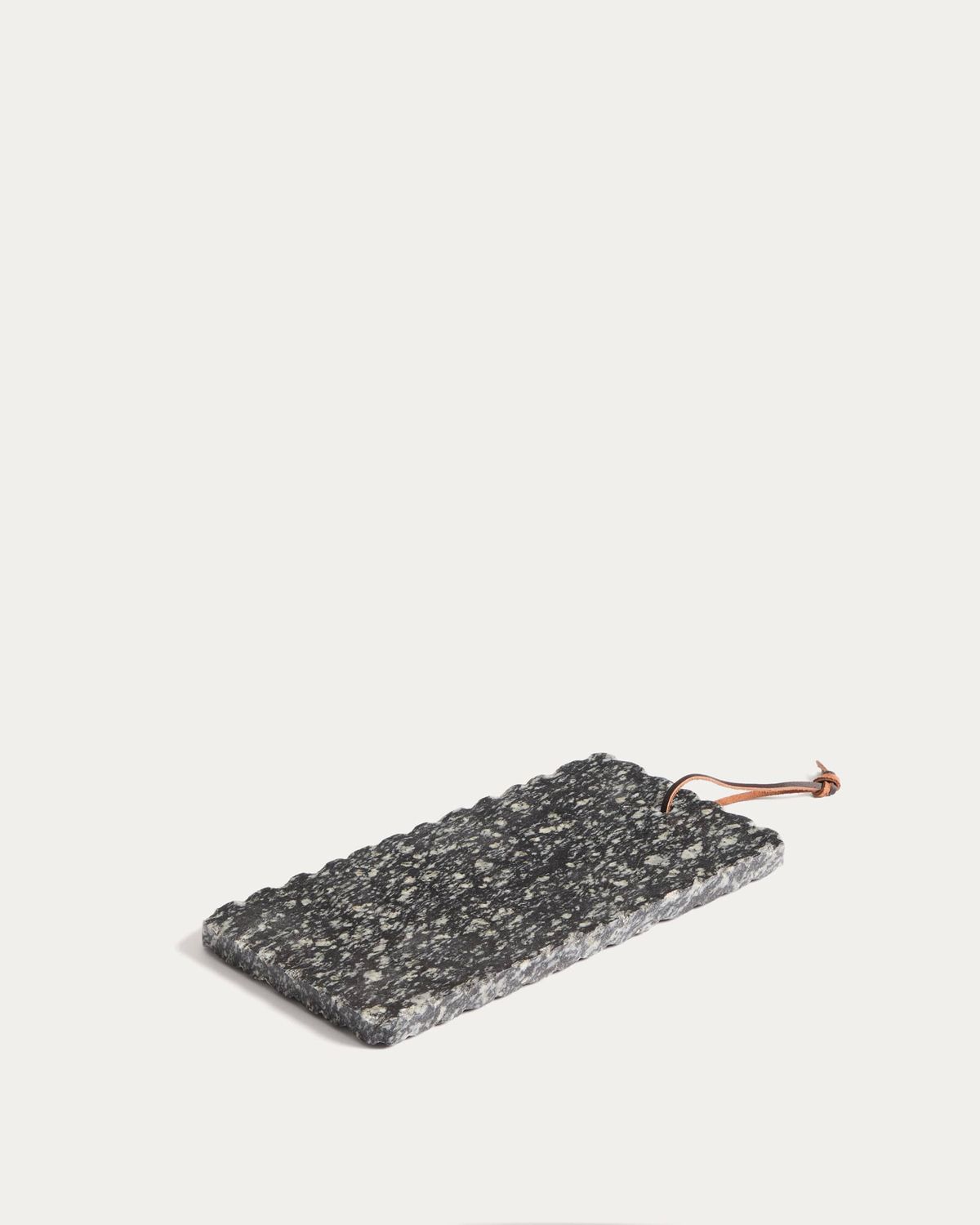 Tabla de servir Arlena de granito gris oscuro 30 x 15 cm