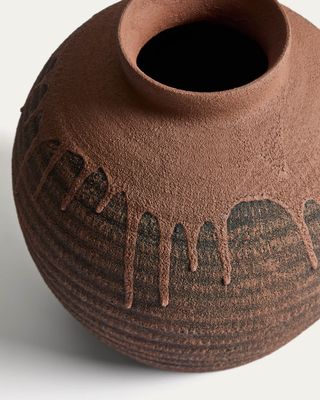 Jarrón Emiro de cerámica terracota 24 cm