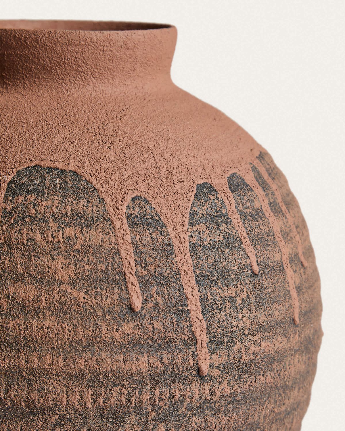 Jarrón Emiro de cerámica terracota 24 cm