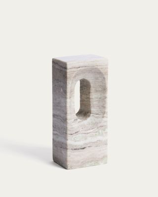 Escultura Tesh de mármol beige 26 cm Escultura Tesh de mármol beige 26 cm