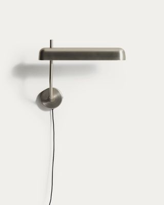 Aplique de pared Nelaia con acabado gris Aplique de pared Nelaia con acabado gris
