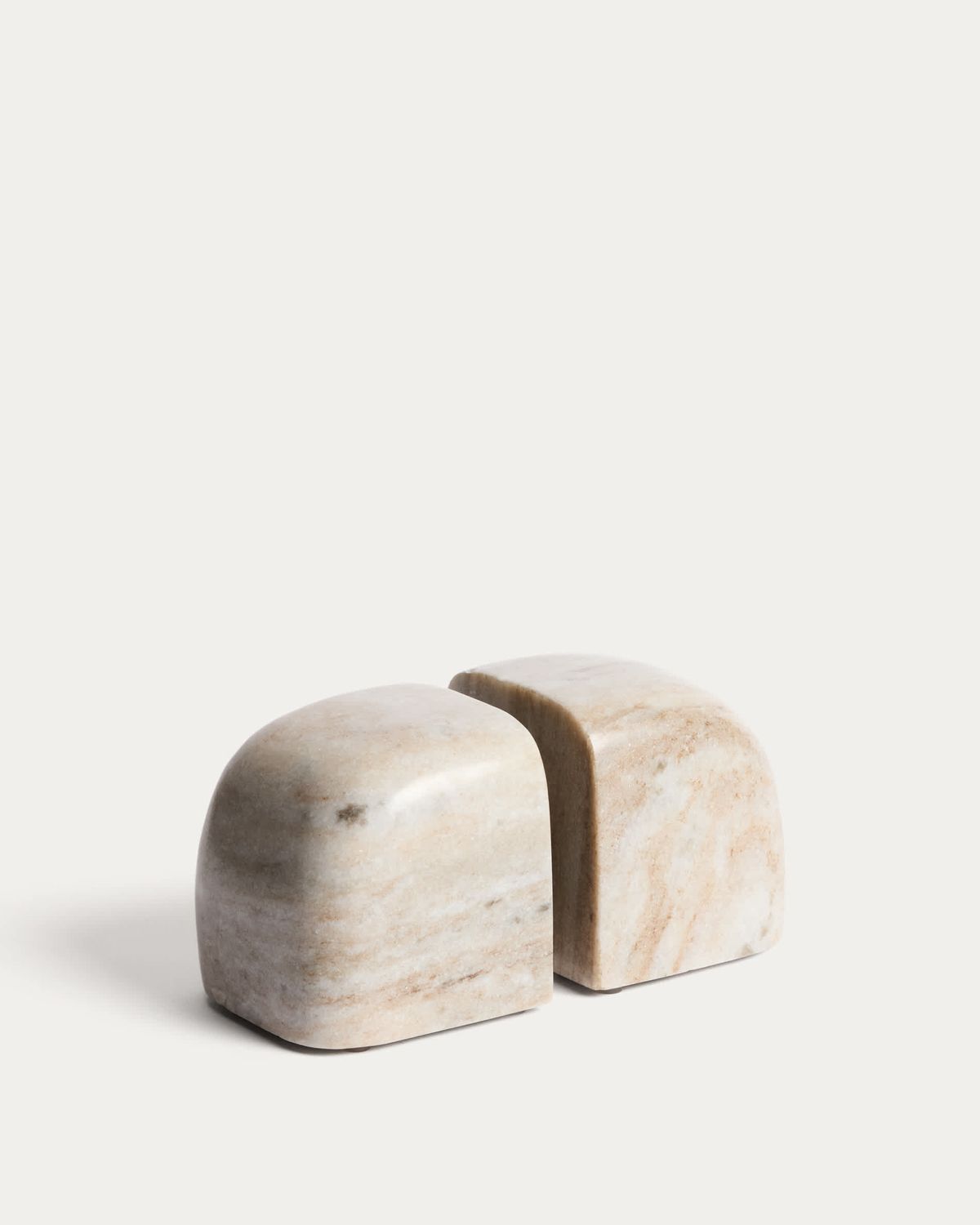 Sujetalibros Benine de mármol beige