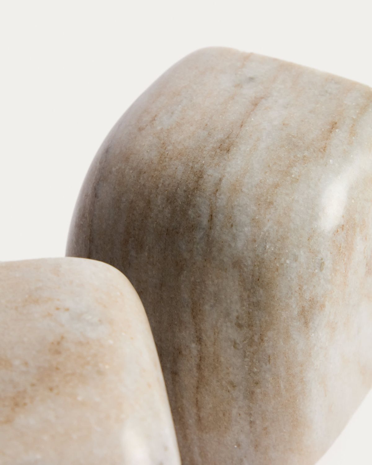 Sujetalibros Benine de mármol beige