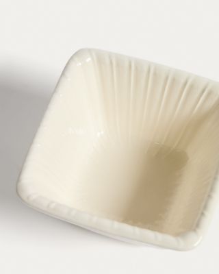 Bol pequeño Varla de cerámica beige