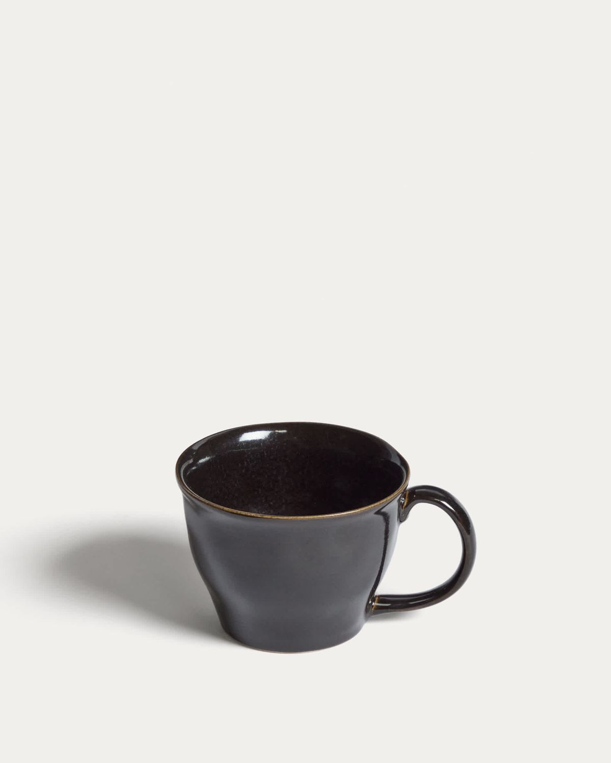 Taza Aderno de cerámica marrón oscuro