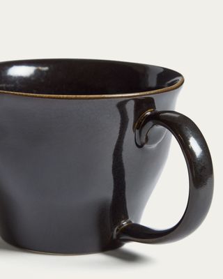 Taza Aderno de cerámica marrón oscuro