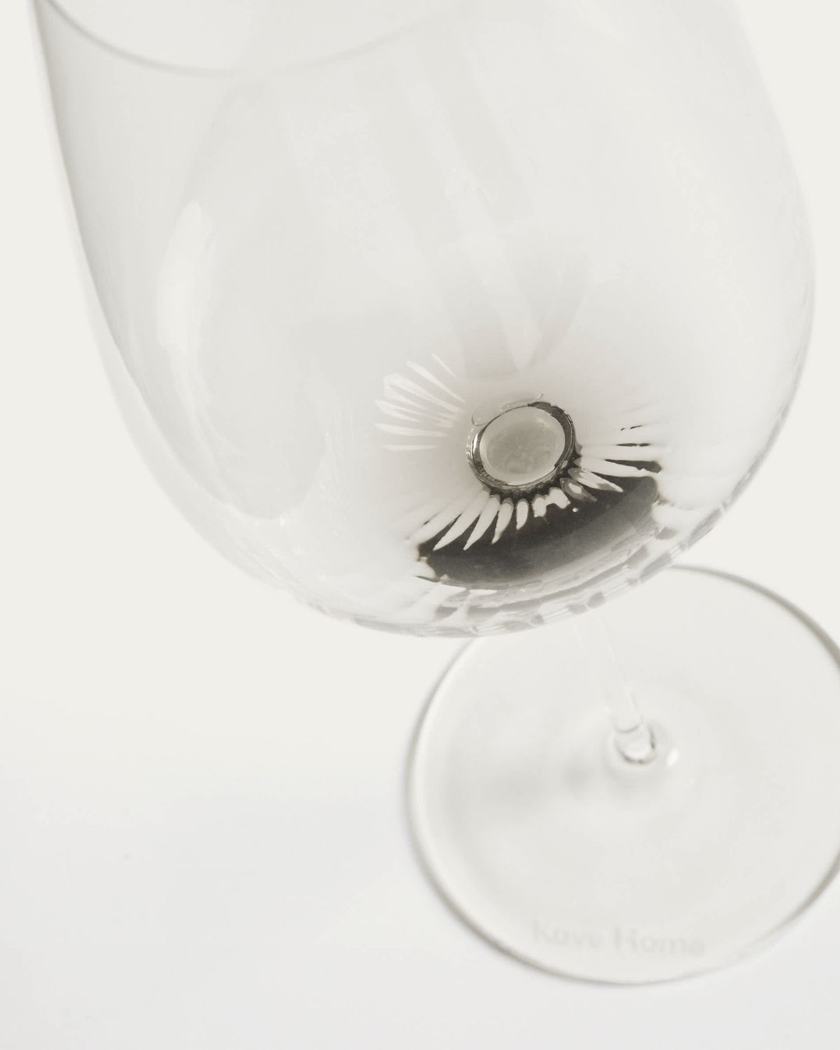 Copa de vino Davel de vidrio gris 58 cl