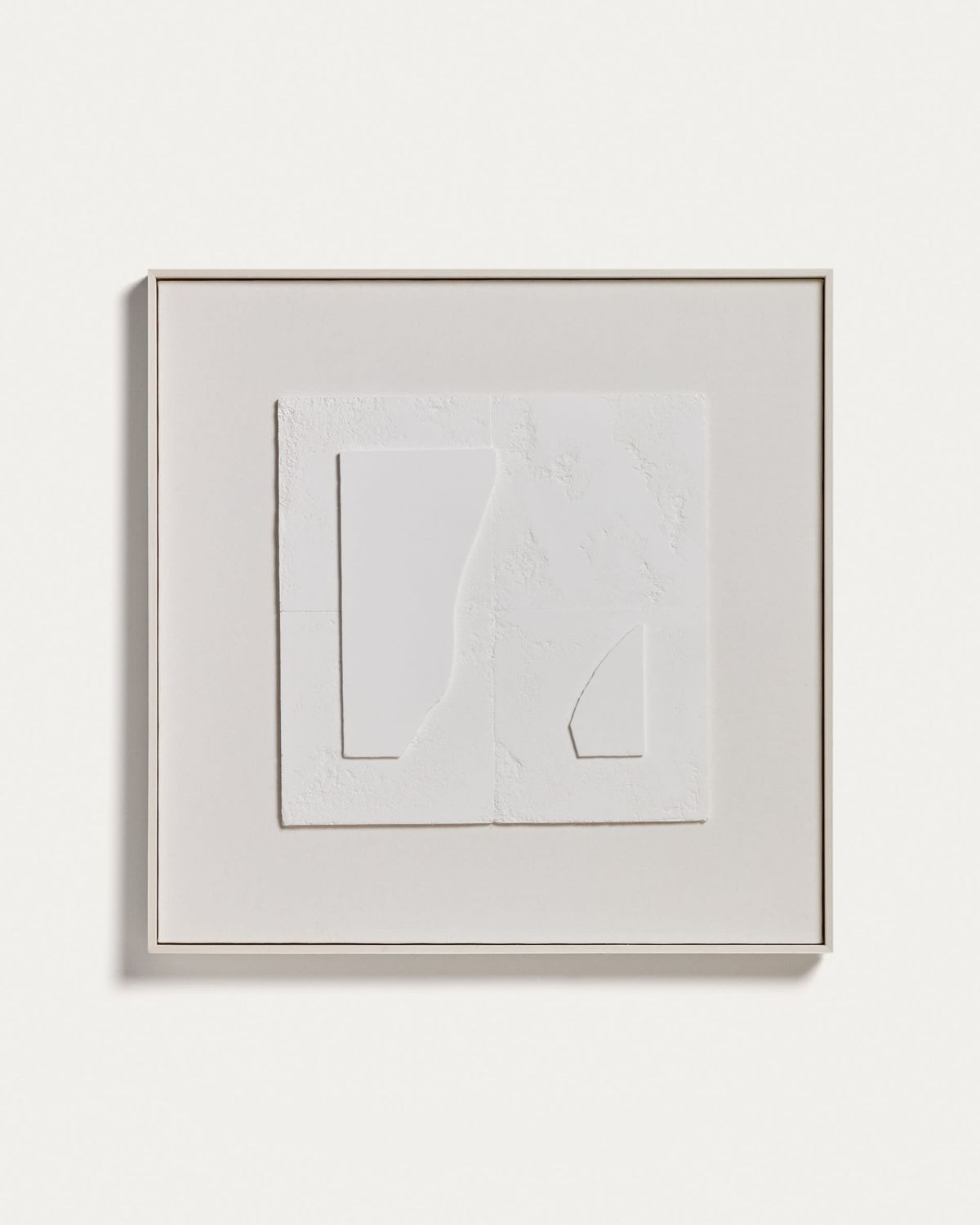 Cuadro abstracto Gadir blanco 80 x 80 cm