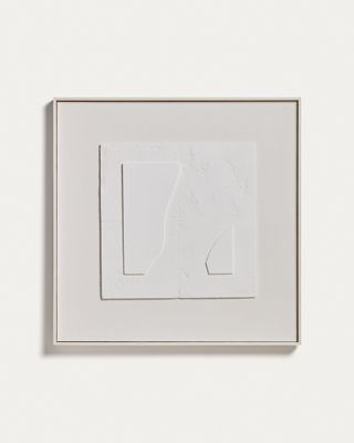 Cuadro abstracto Gadir blanco 80 x 80 cm Cuadro abstracto Gadir blanco 80 x 80 cm