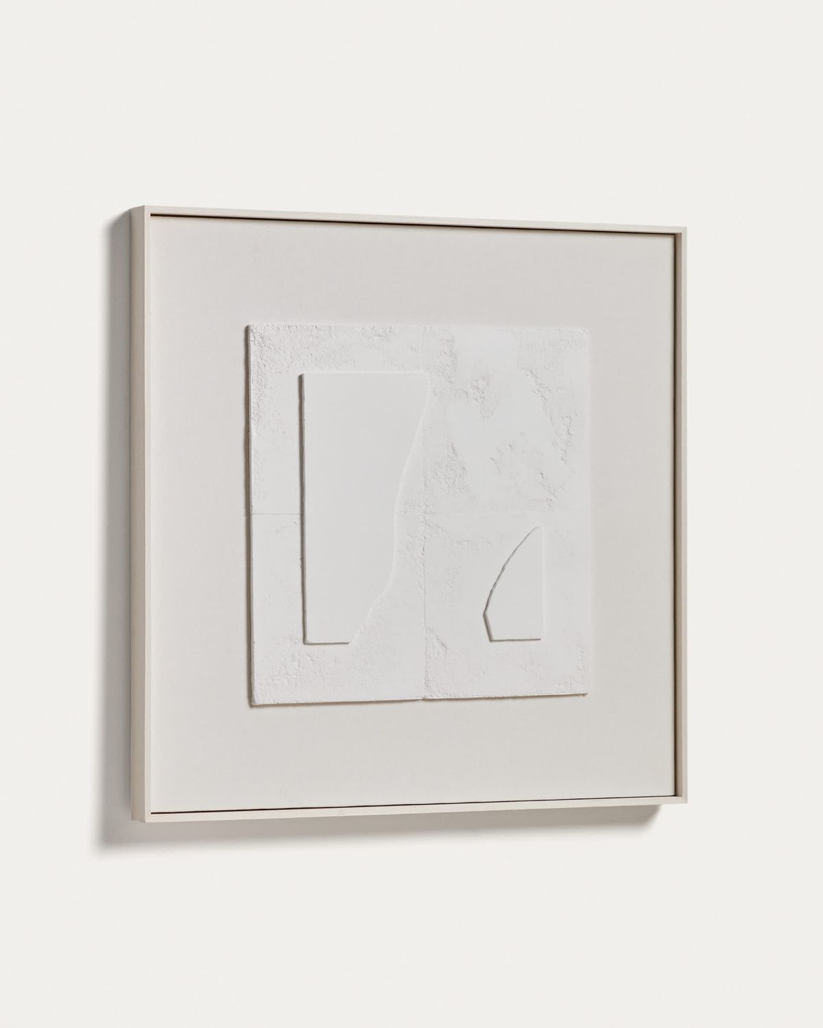 Cuadro abstracto Gadir blanco 80 x 80 cm