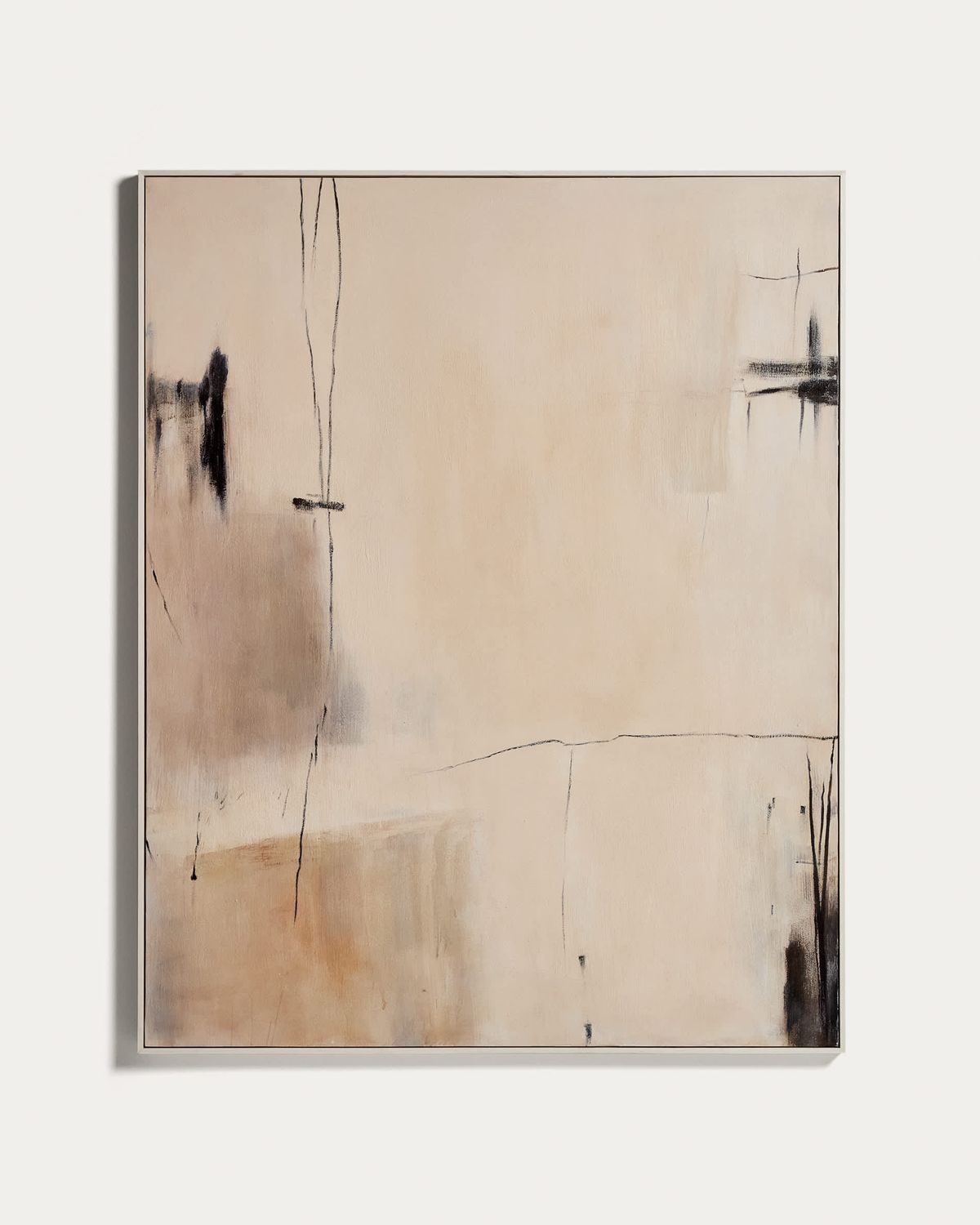 Cuadro abstracto Meril beige 120 x 150 cm