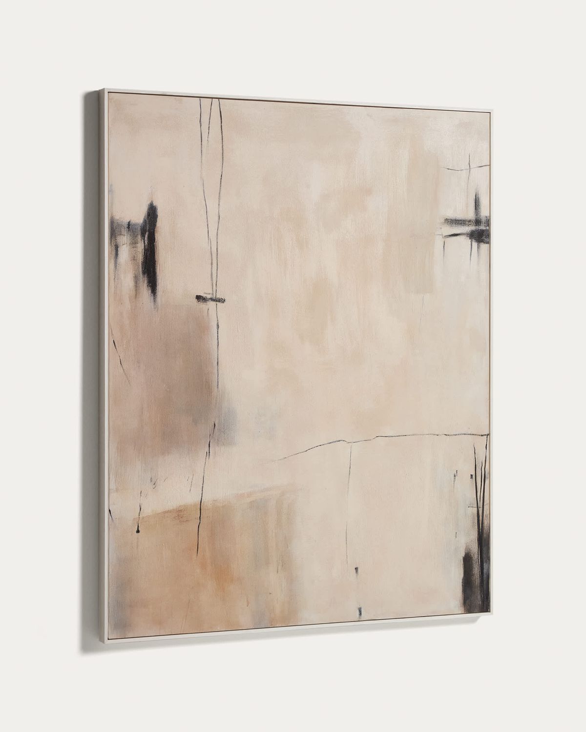 Cuadro abstracto Meril beige 120 x 150 cm