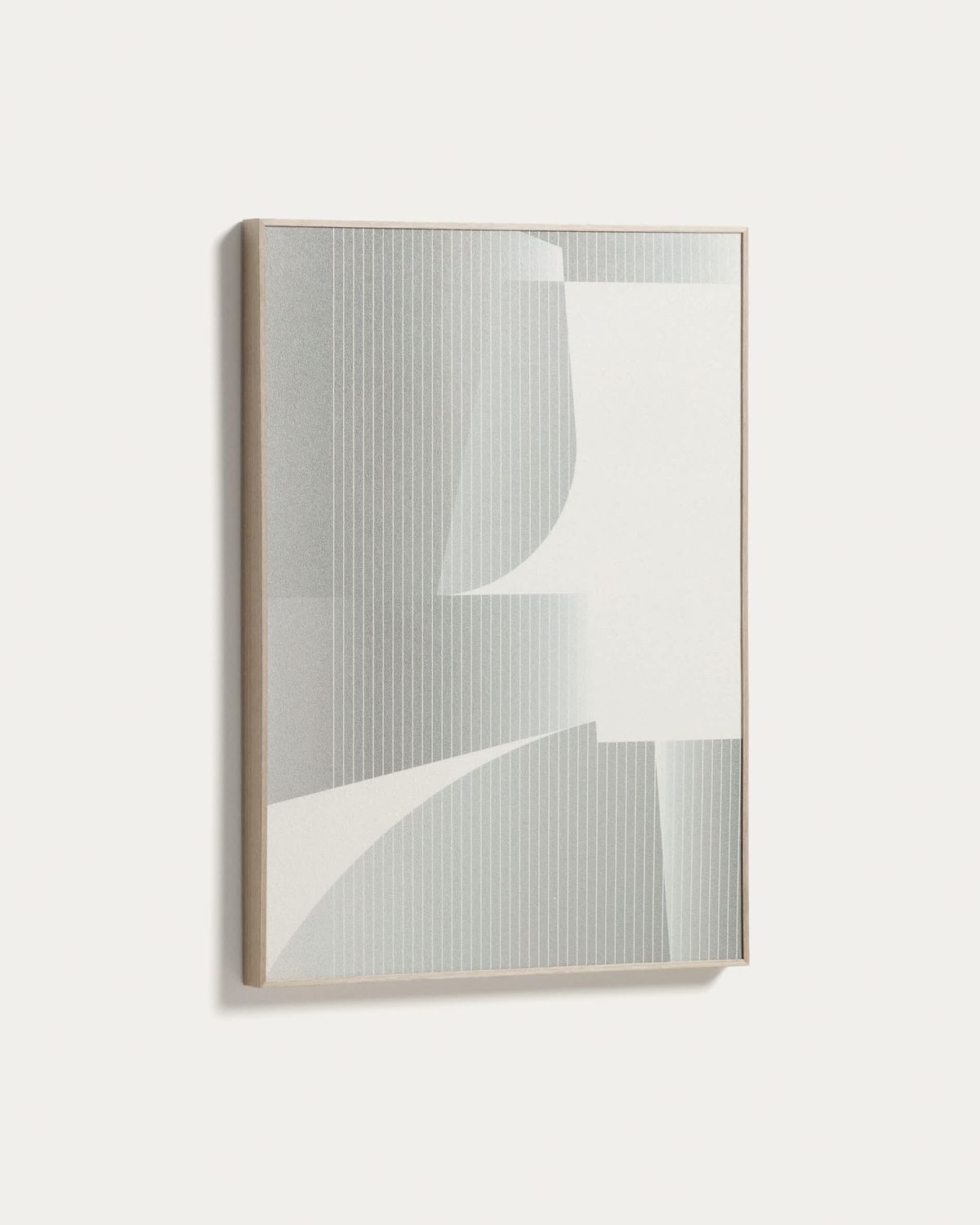 Cuadro abstracto Imaro gris verdoso 50 x 70 cm