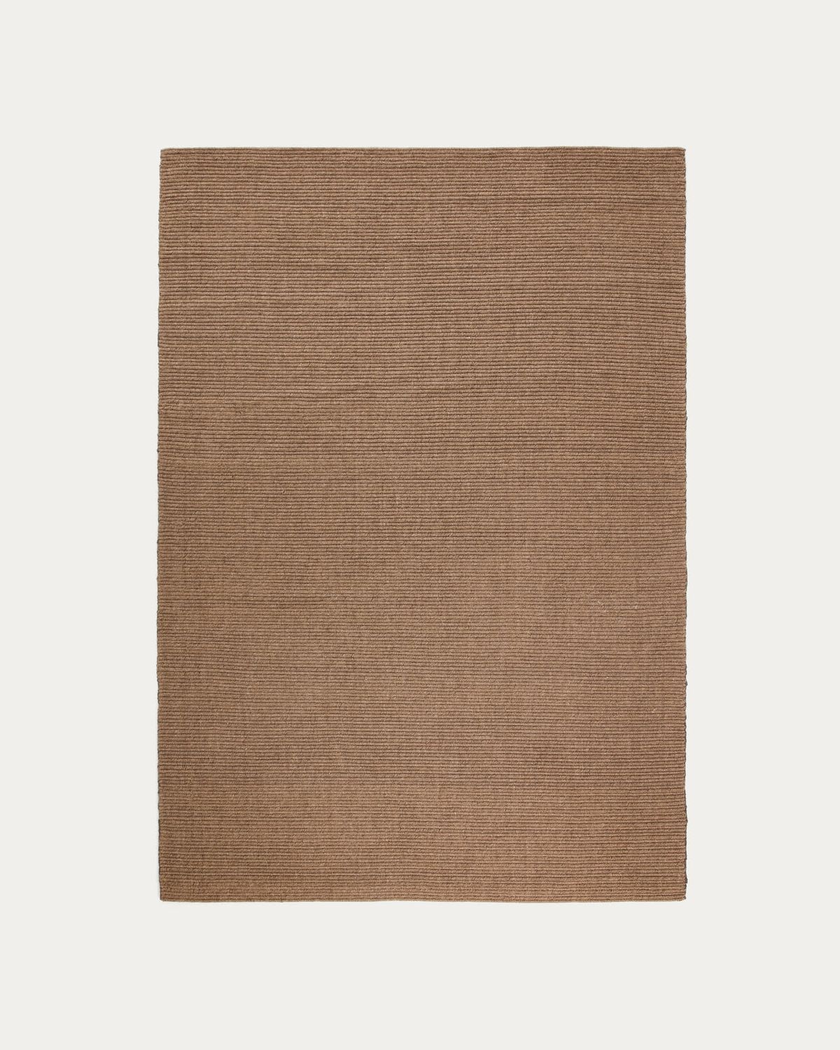 Alfombra Imerna de lana marrón 160 x 230 cm
