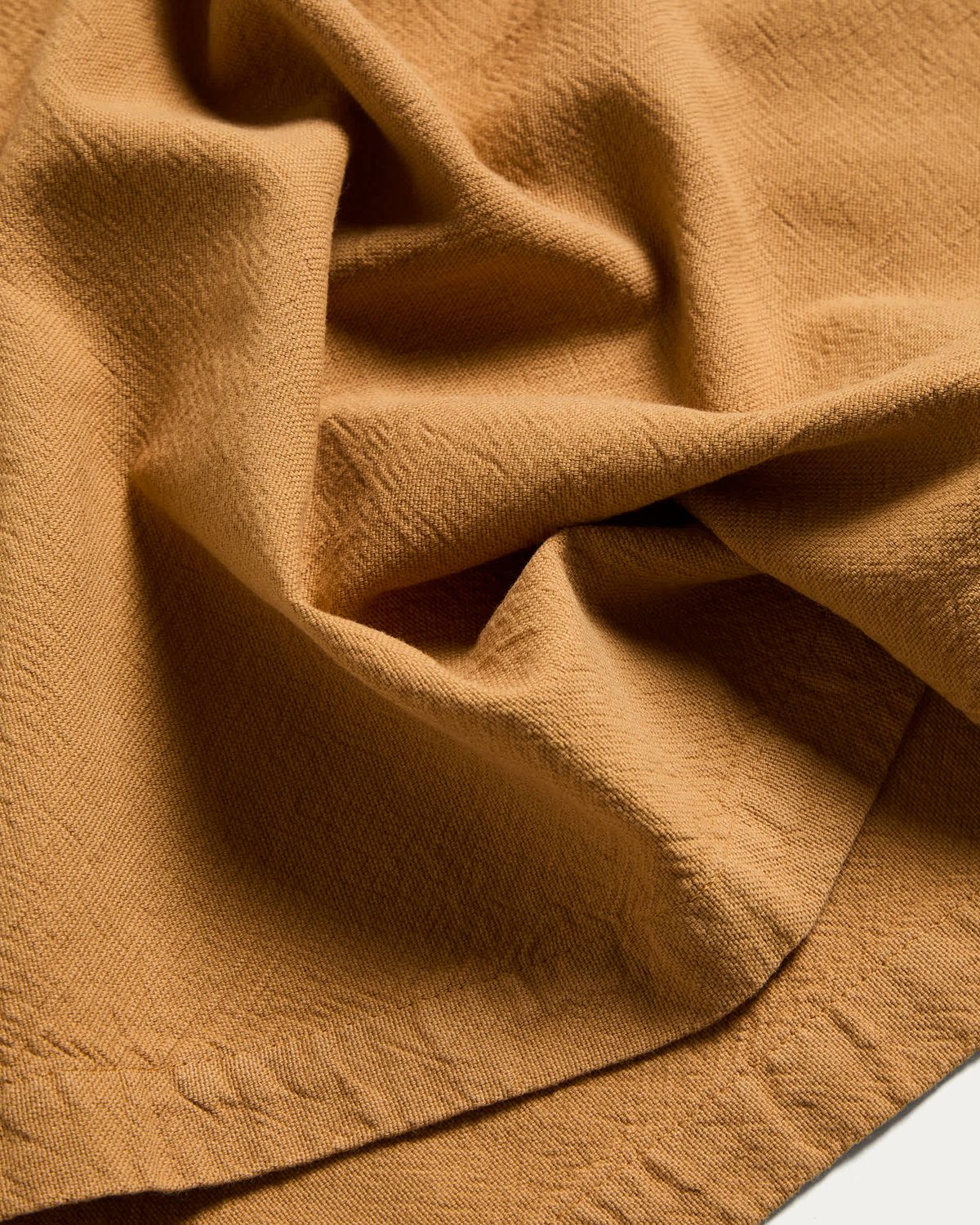 Set Lerava de 2 servilletas de algodón con acabado lavado mostaza 35 x 35 cm